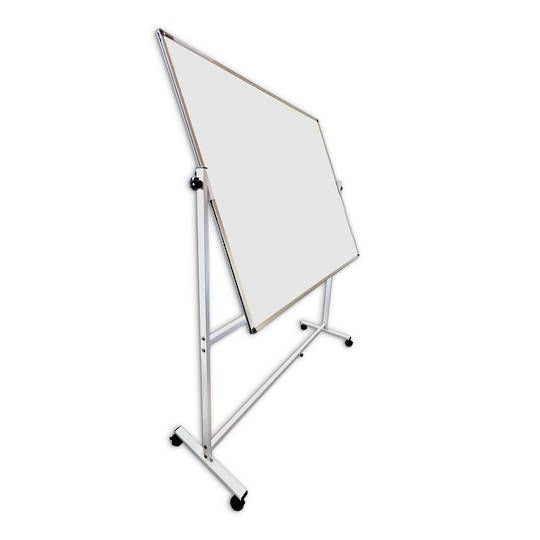 ACRYLIC LACQUER WHITEBOARD + PIVOTING MOBILE STAND | Double Sided | Out of Stock